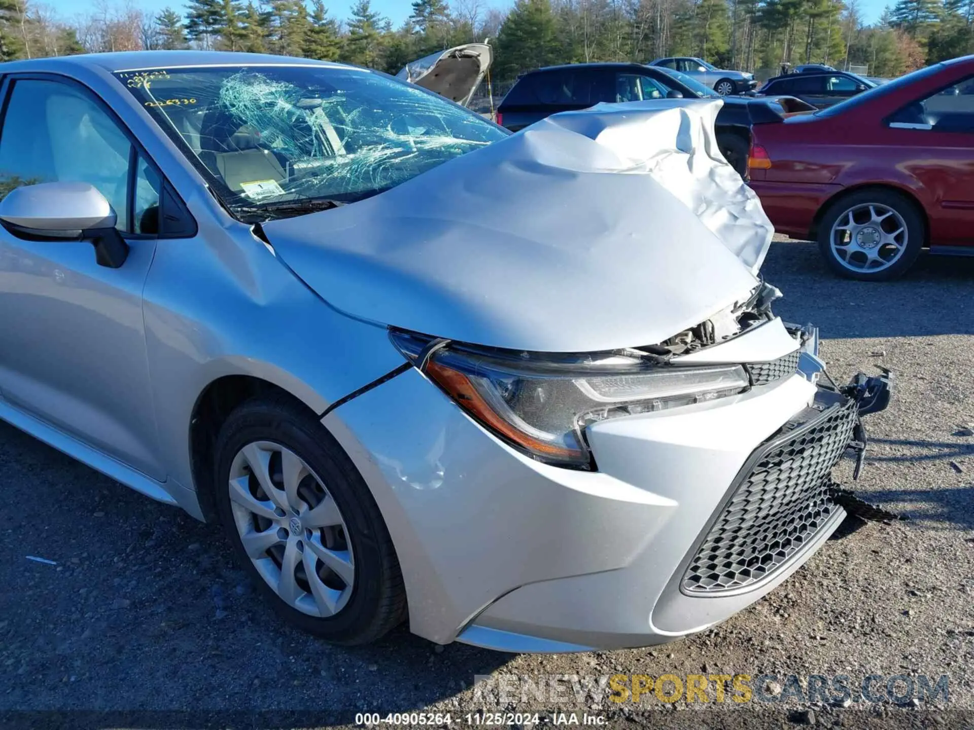 19 fotografías del automóvil dañado JTDEPRAE1LJ099362 TOYOTA COROLLA 2020