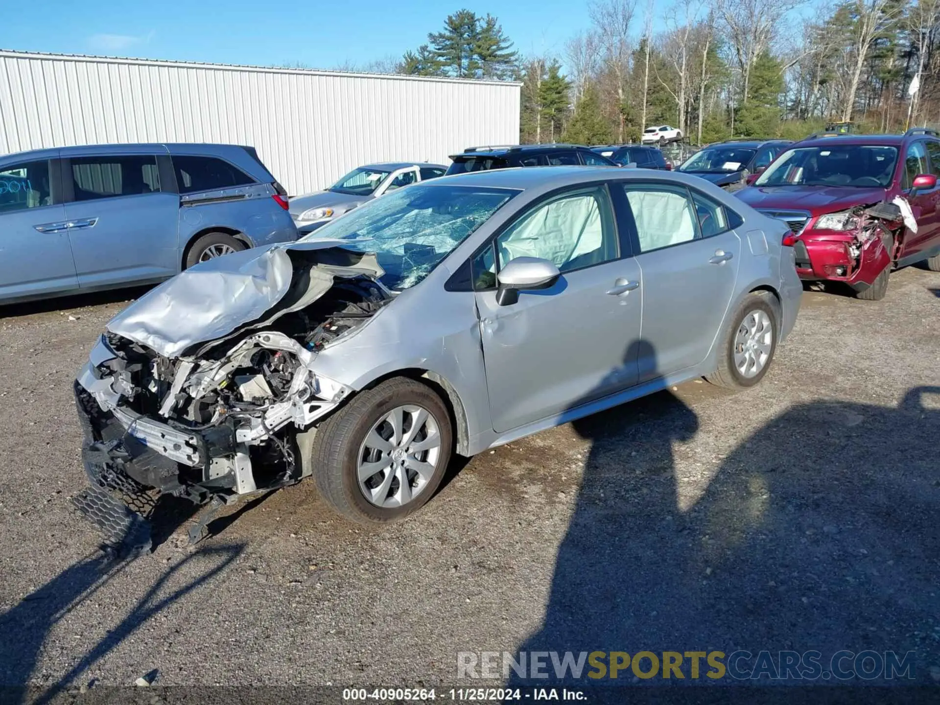 2 fotografías del automóvil dañado JTDEPRAE1LJ099362 TOYOTA COROLLA 2020