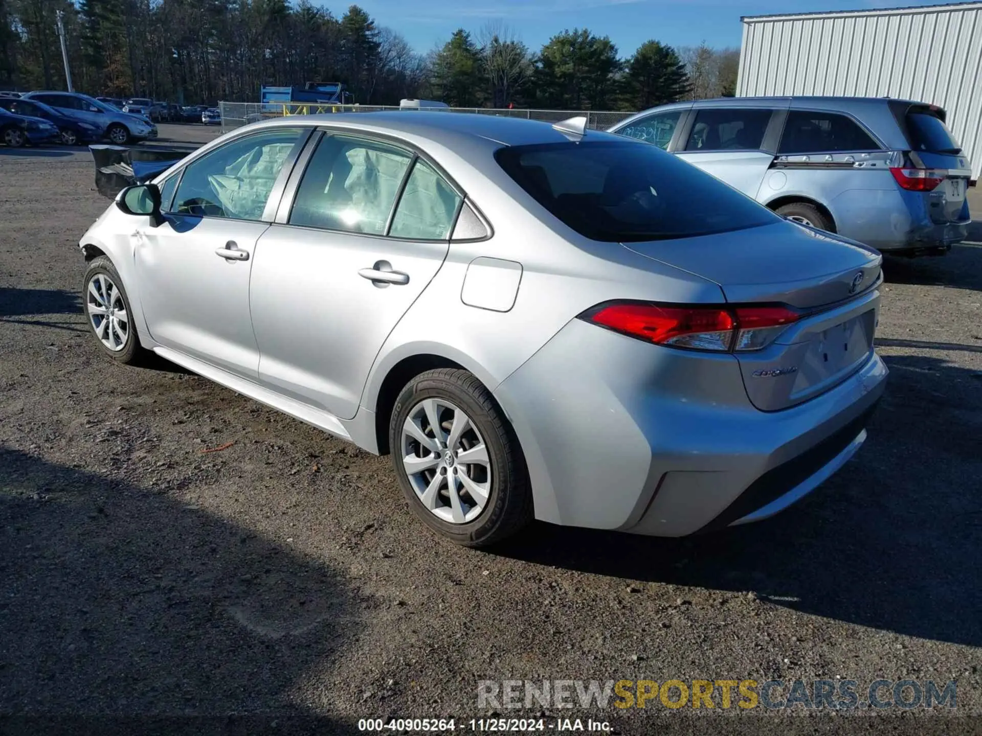 3 fotografías del automóvil dañado JTDEPRAE1LJ099362 TOYOTA COROLLA 2020