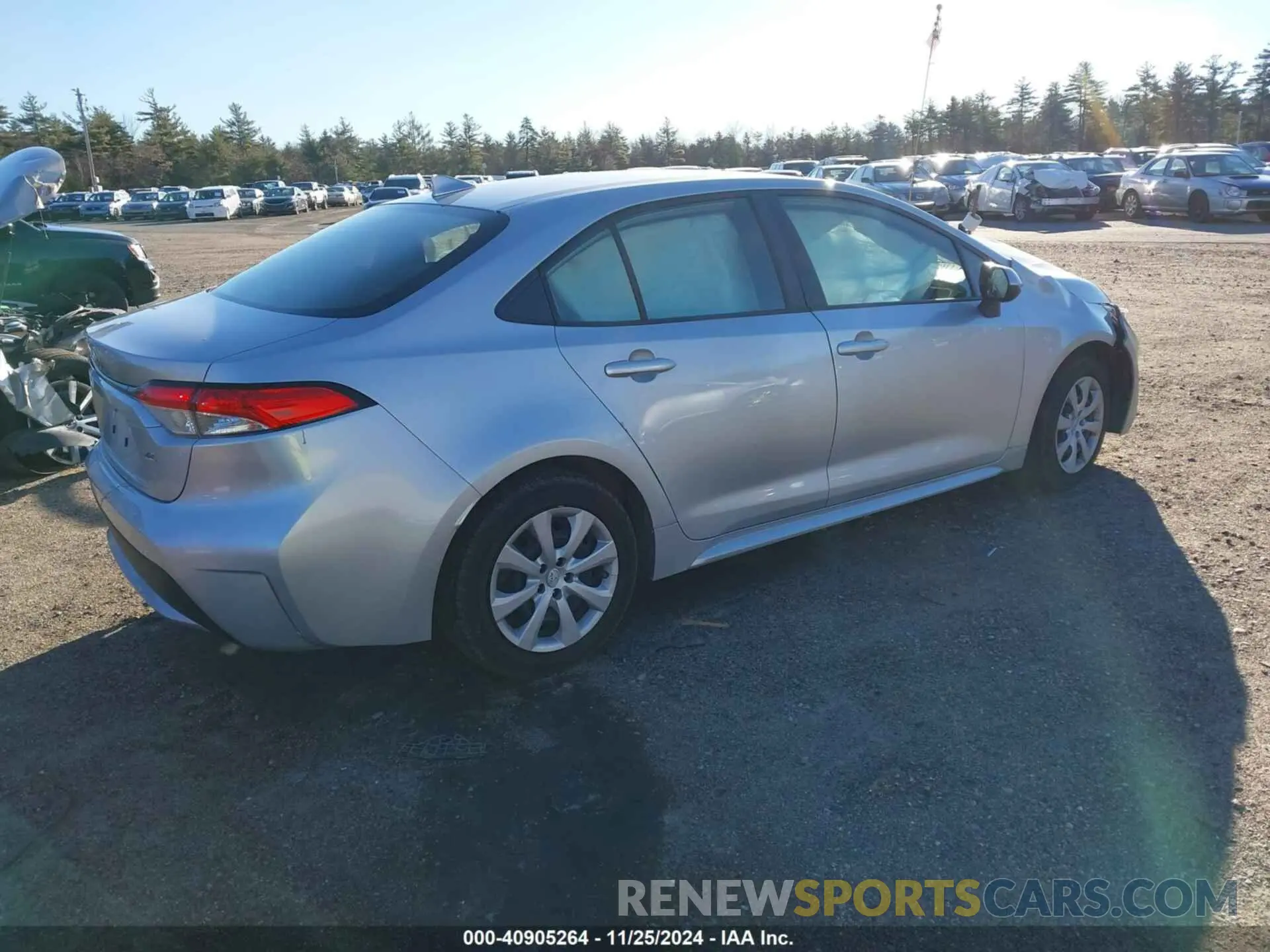 4 fotografías del automóvil dañado JTDEPRAE1LJ099362 TOYOTA COROLLA 2020