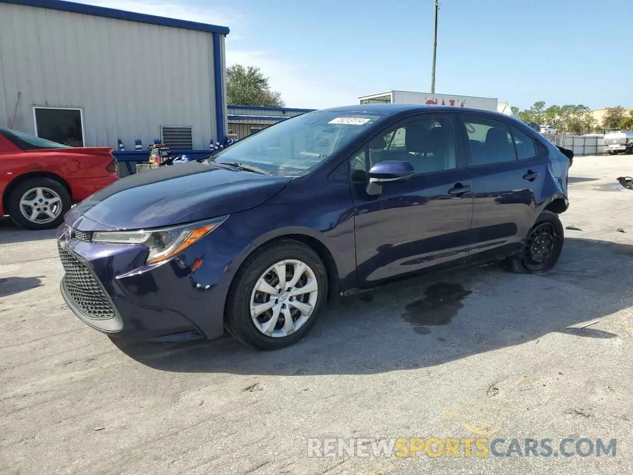 1 fotografías del automóvil dañado JTDEPRAE1LJ100865 TOYOTA COROLLA 2020