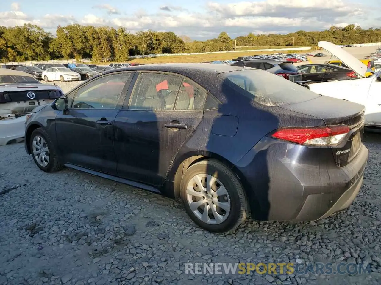 2 fotografías del automóvil dañado JTDEPRAE1LJ102082 TOYOTA COROLLA 2020