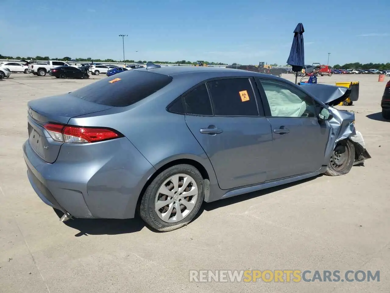3 fotografías del automóvil dañado JTDEPRAE1LJ107069 TOYOTA COROLLA 2020