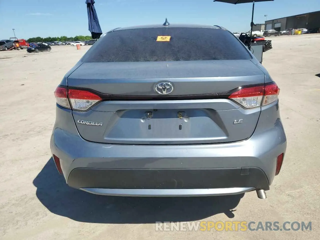 6 fotografías del automóvil dañado JTDEPRAE1LJ107069 TOYOTA COROLLA 2020