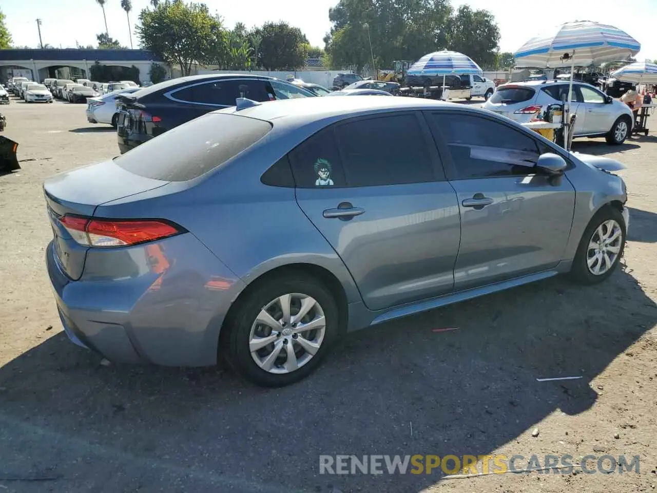 3 fotografías del automóvil dañado JTDEPRAE1LJ109131 TOYOTA COROLLA 2020