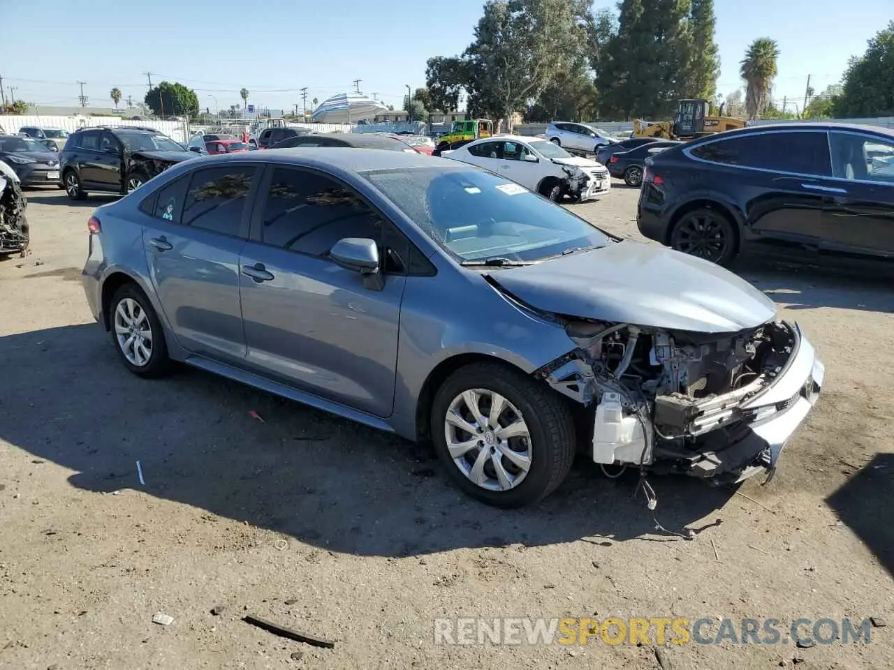 4 fotografías del automóvil dañado JTDEPRAE1LJ109131 TOYOTA COROLLA 2020