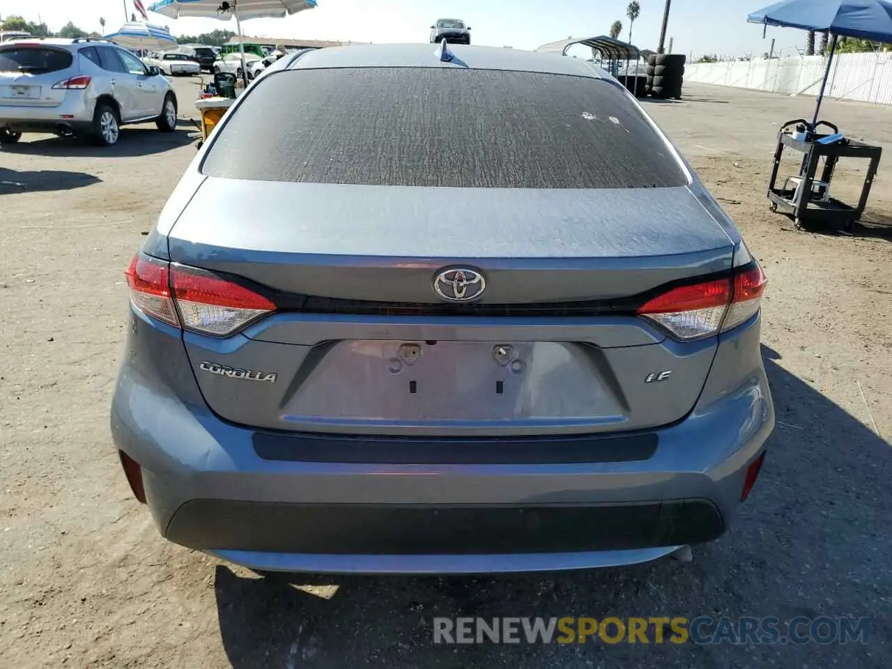 6 fotografías del automóvil dañado JTDEPRAE1LJ109131 TOYOTA COROLLA 2020