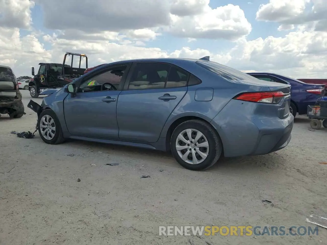 2 fotografías del automóvil dañado JTDEPRAE1LJ110912 TOYOTA COROLLA 2020