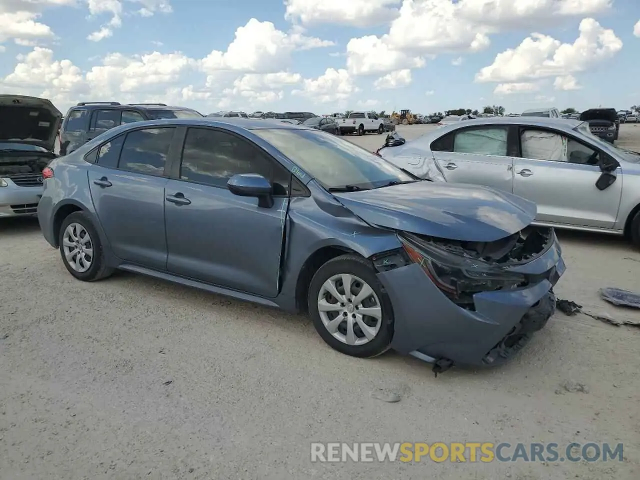 4 fotografías del automóvil dañado JTDEPRAE1LJ110912 TOYOTA COROLLA 2020