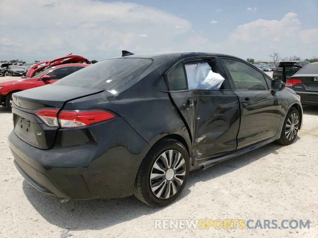 4 fotografías del automóvil dañado JTDEPRAE1LJ111736 TOYOTA COROLLA 2020