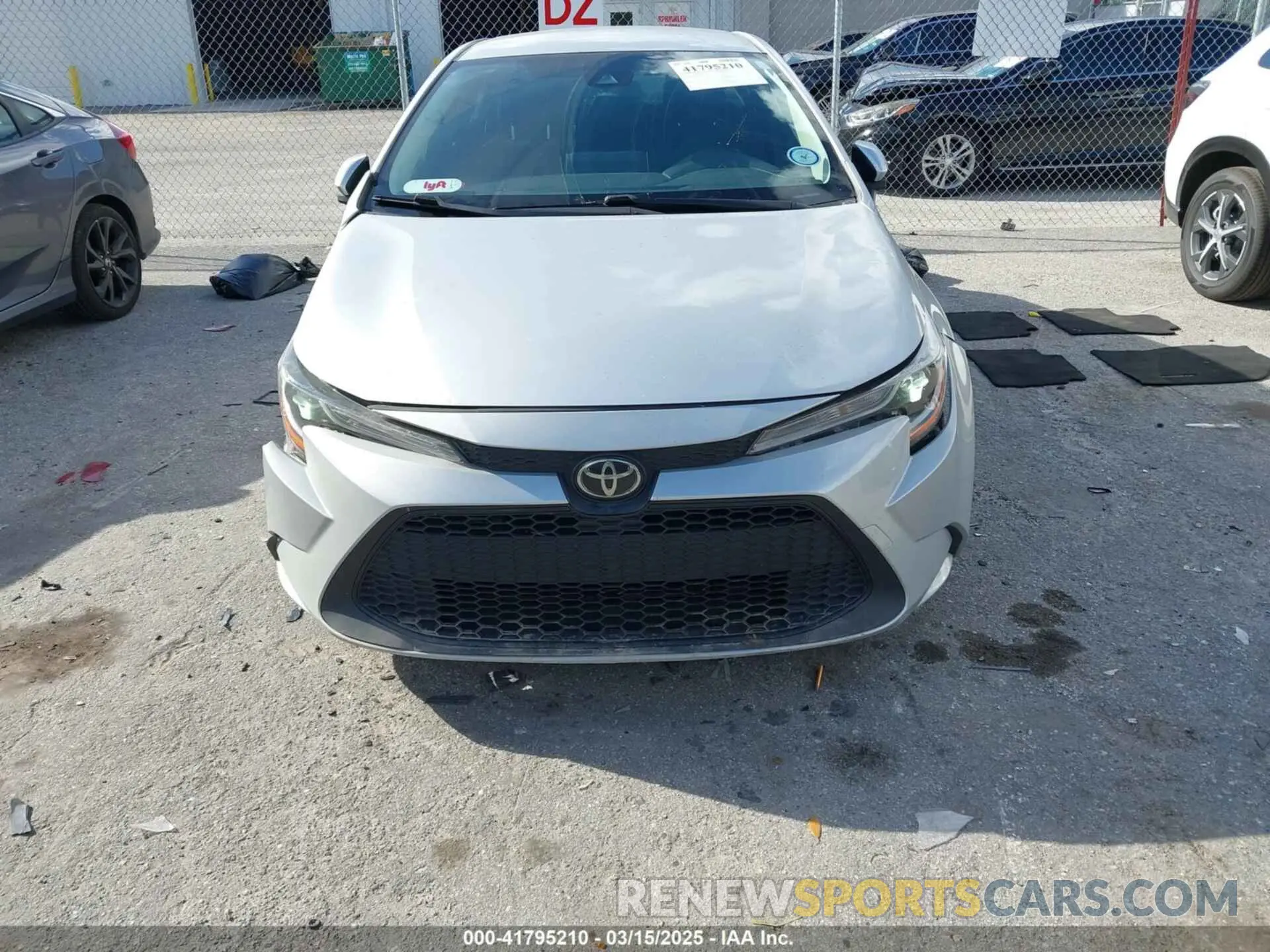 6 fotografías del automóvil dañado JTDEPRAE1LJ112725 TOYOTA COROLLA 2020