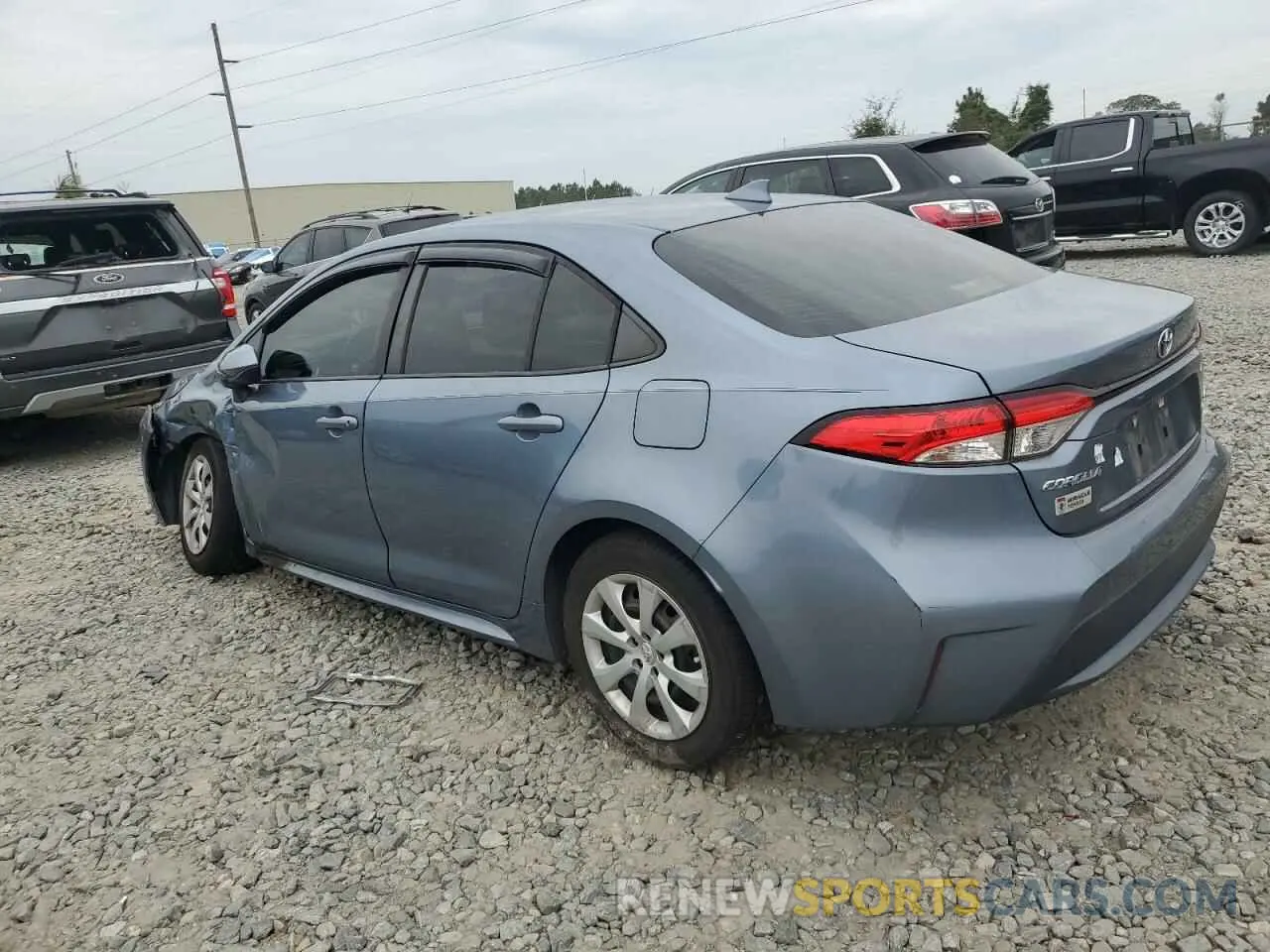 2 fotografías del automóvil dañado JTDEPRAE2LJ001617 TOYOTA COROLLA 2020