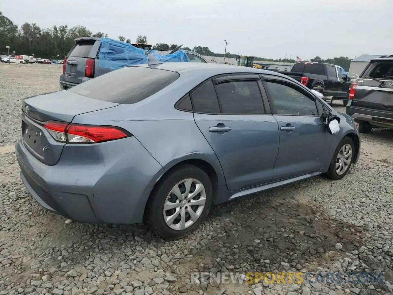 3 fotografías del automóvil dañado JTDEPRAE2LJ001617 TOYOTA COROLLA 2020