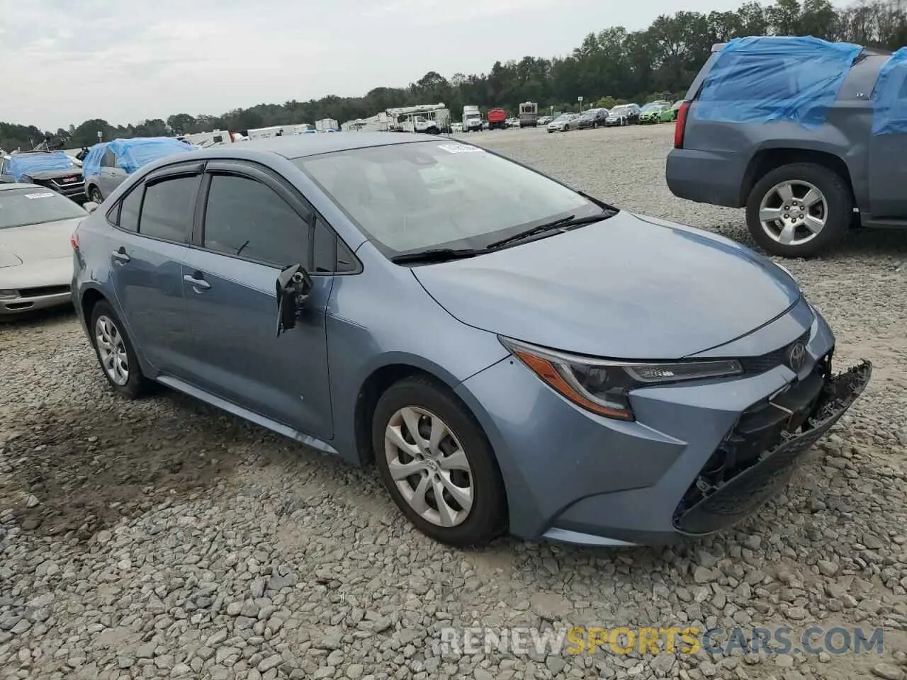 4 fotografías del automóvil dañado JTDEPRAE2LJ001617 TOYOTA COROLLA 2020