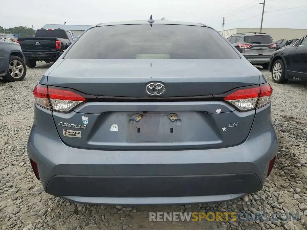 6 fotografías del automóvil dañado JTDEPRAE2LJ001617 TOYOTA COROLLA 2020