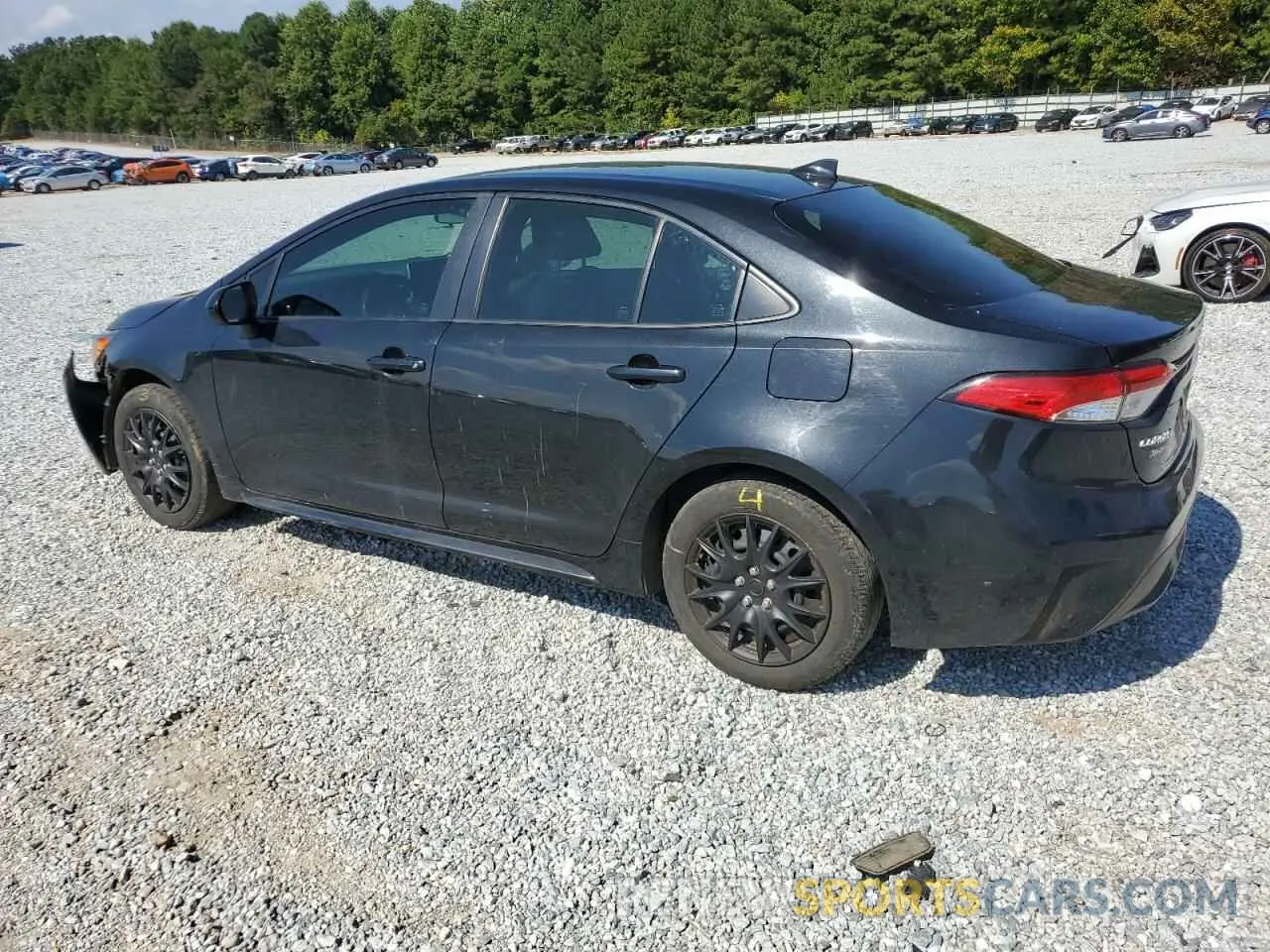 2 fotografías del automóvil dañado JTDEPRAE2LJ011564 TOYOTA COROLLA 2020