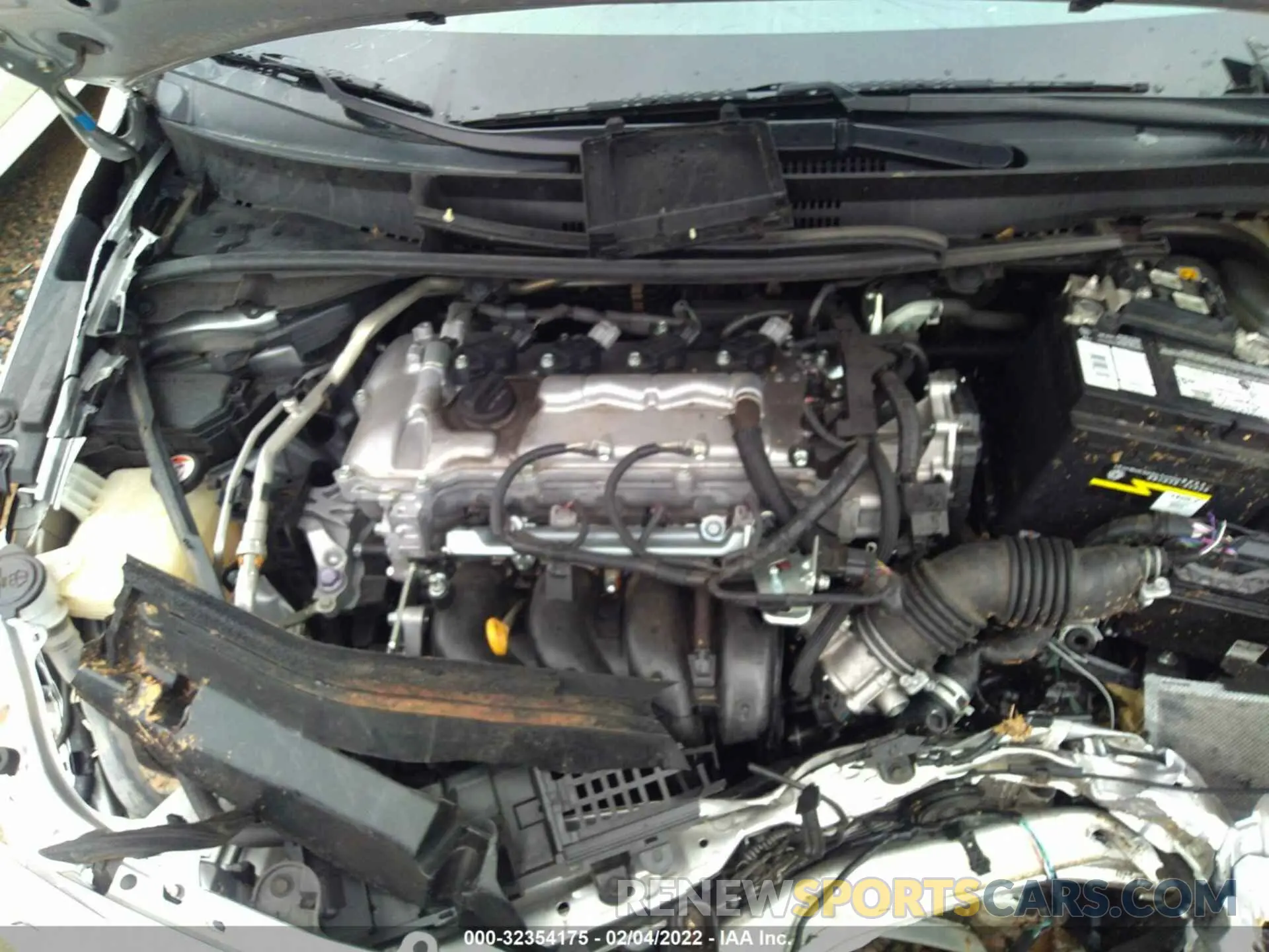 10 fotografías del automóvil dañado JTDEPRAE2LJ013301 TOYOTA COROLLA 2020