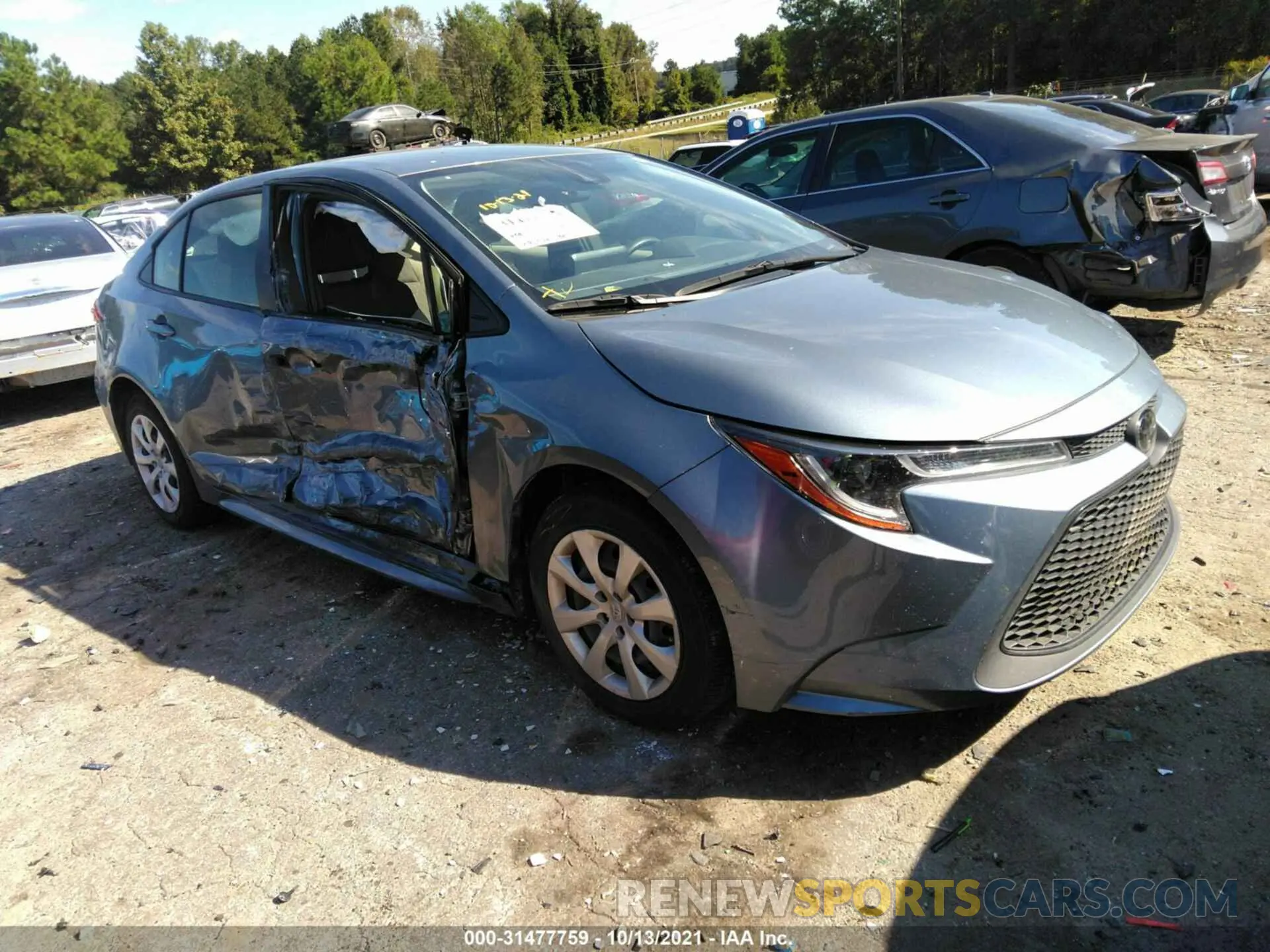 1 fotografías del automóvil dañado JTDEPRAE2LJ022922 TOYOTA COROLLA 2020
