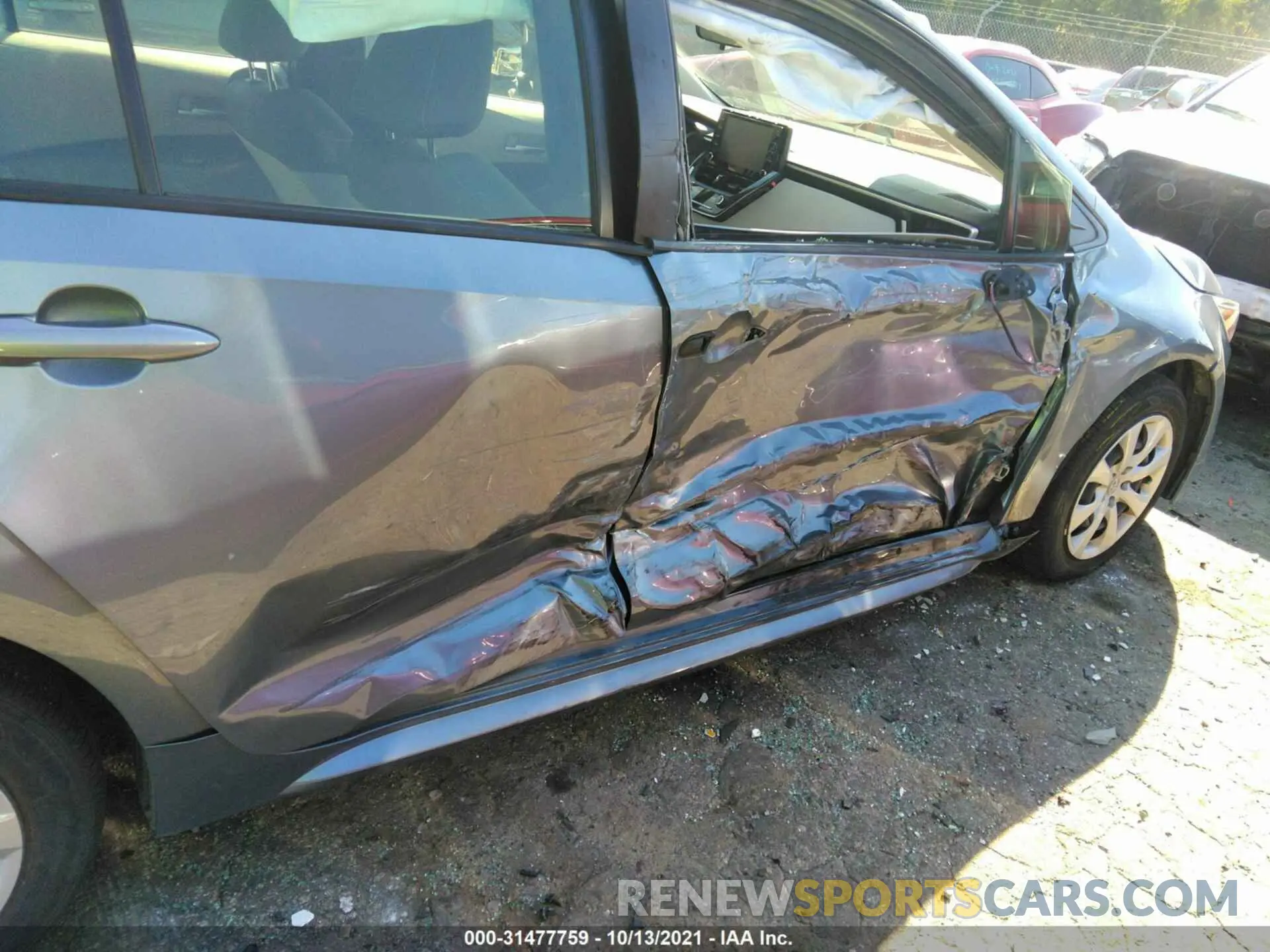 6 fotografías del automóvil dañado JTDEPRAE2LJ022922 TOYOTA COROLLA 2020