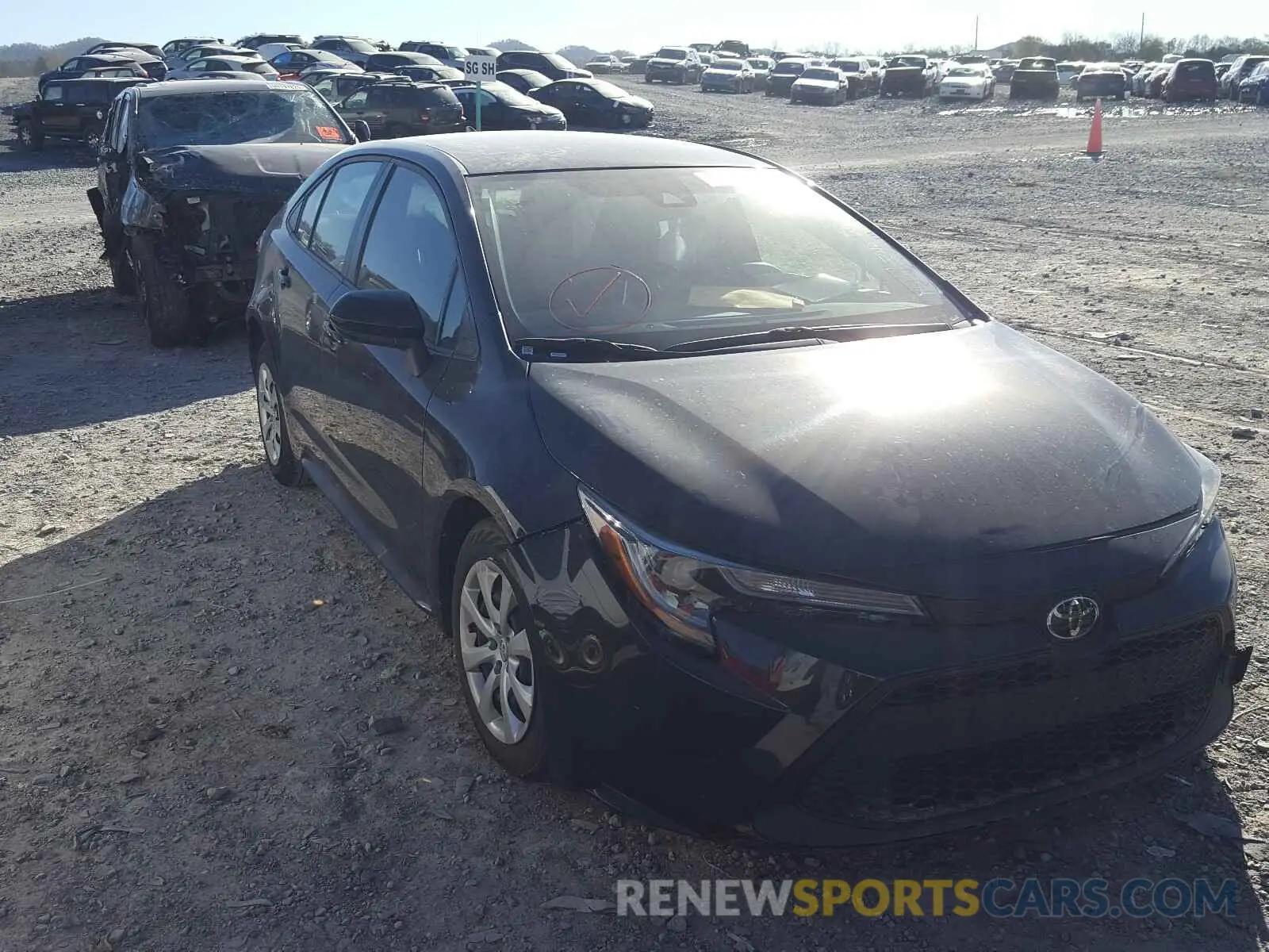1 fotografías del automóvil dañado JTDEPRAE2LJ024492 TOYOTA COROLLA 2020
