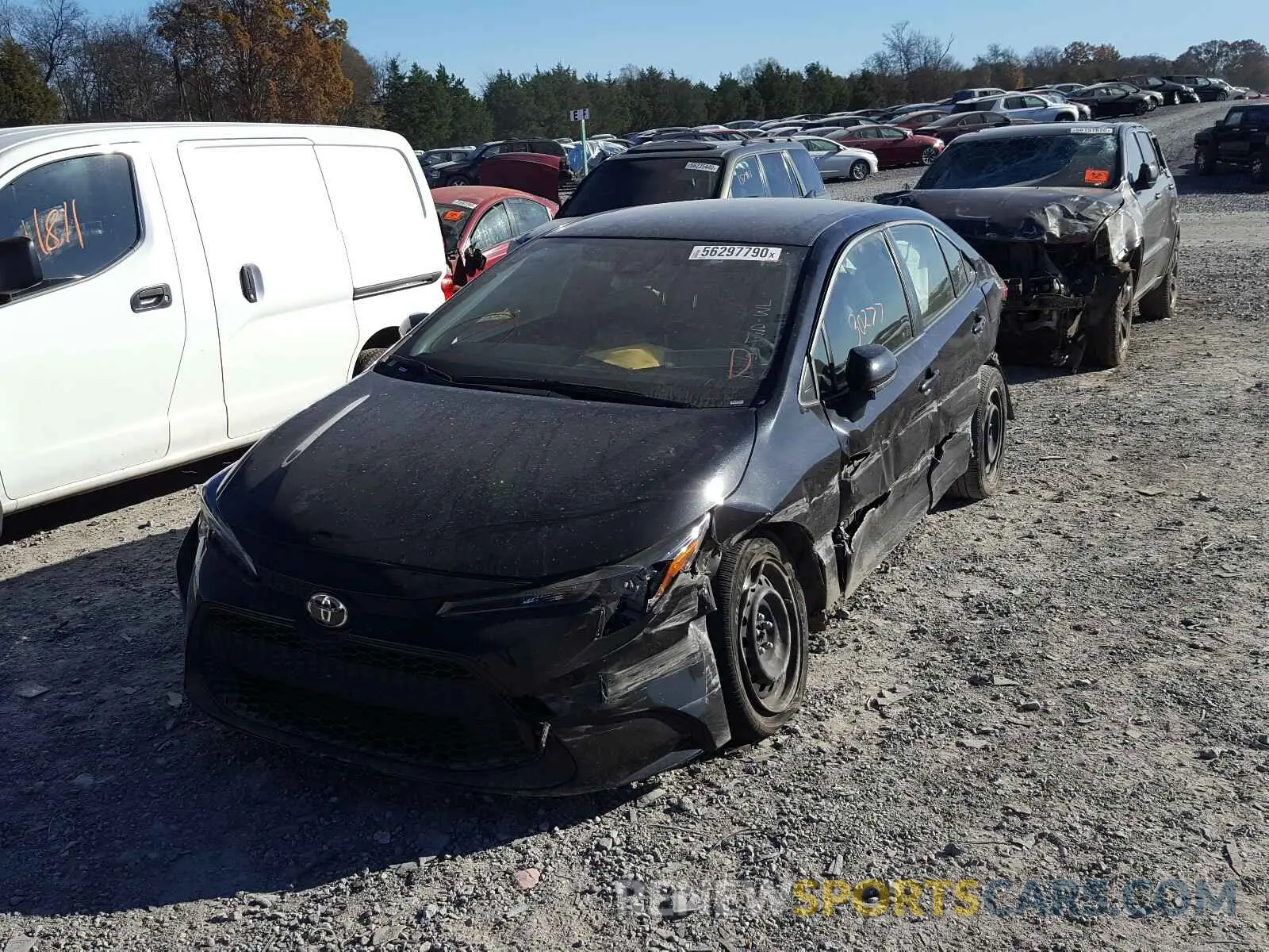2 fotografías del automóvil dañado JTDEPRAE2LJ024492 TOYOTA COROLLA 2020
