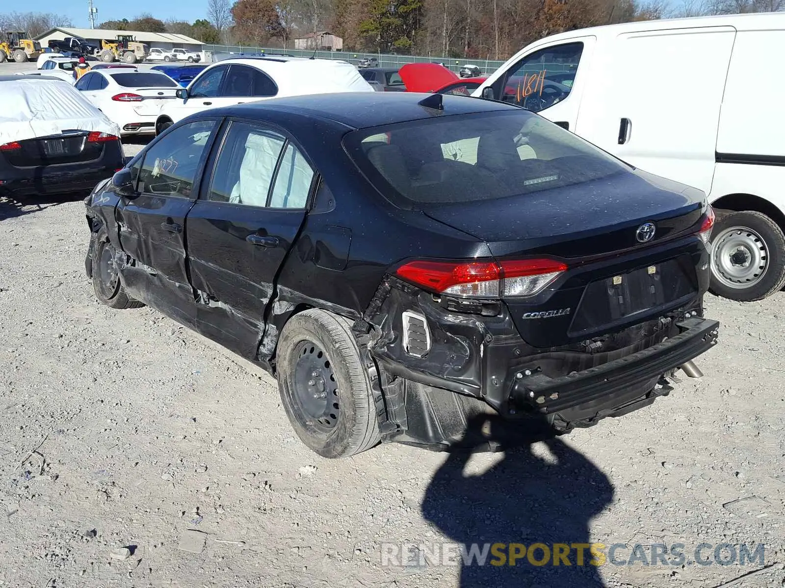 3 fotografías del automóvil dañado JTDEPRAE2LJ024492 TOYOTA COROLLA 2020
