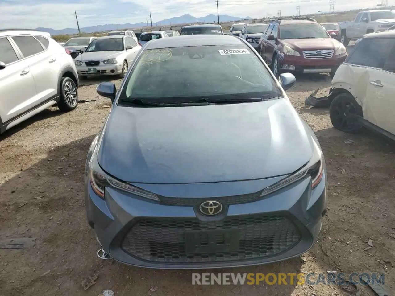 5 fotografías del automóvil dañado JTDEPRAE2LJ027182 TOYOTA COROLLA 2020