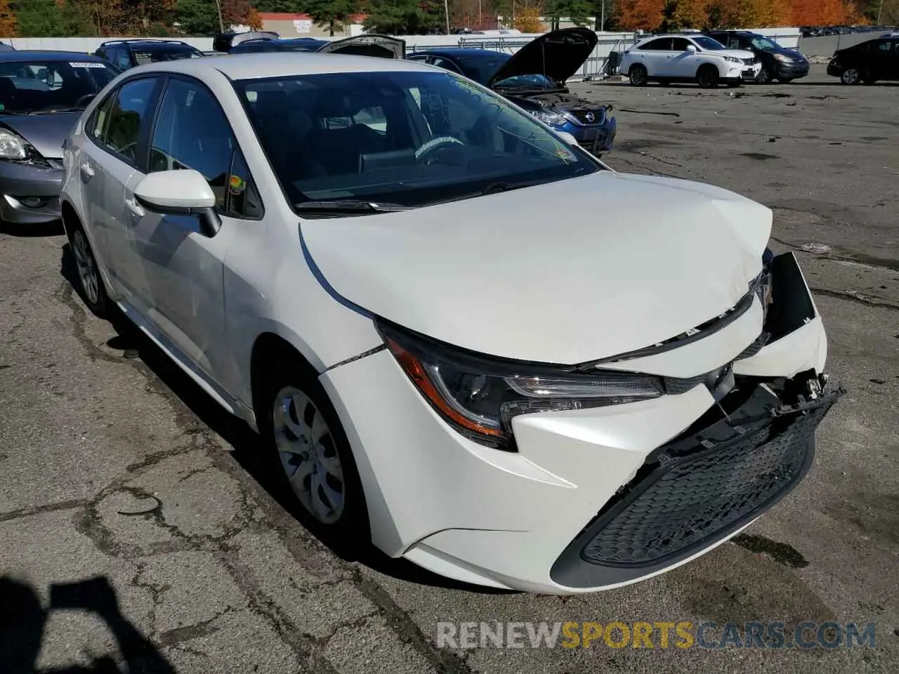 1 fotografías del automóvil dañado JTDEPRAE2LJ027604 TOYOTA COROLLA 2020