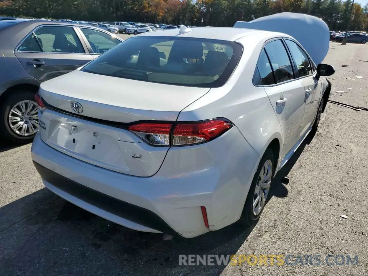 4 fotografías del automóvil dañado JTDEPRAE2LJ027604 TOYOTA COROLLA 2020
