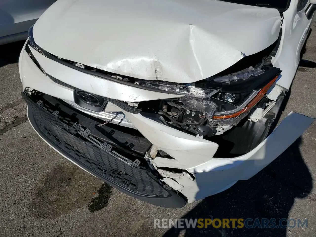 9 fotografías del automóvil dañado JTDEPRAE2LJ027604 TOYOTA COROLLA 2020