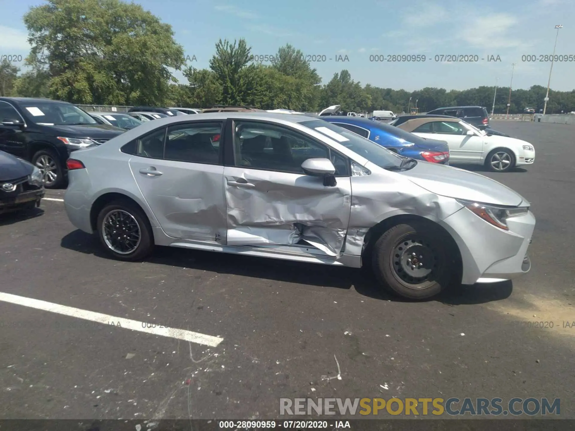6 fotografías del automóvil dañado JTDEPRAE2LJ029434 TOYOTA COROLLA 2020