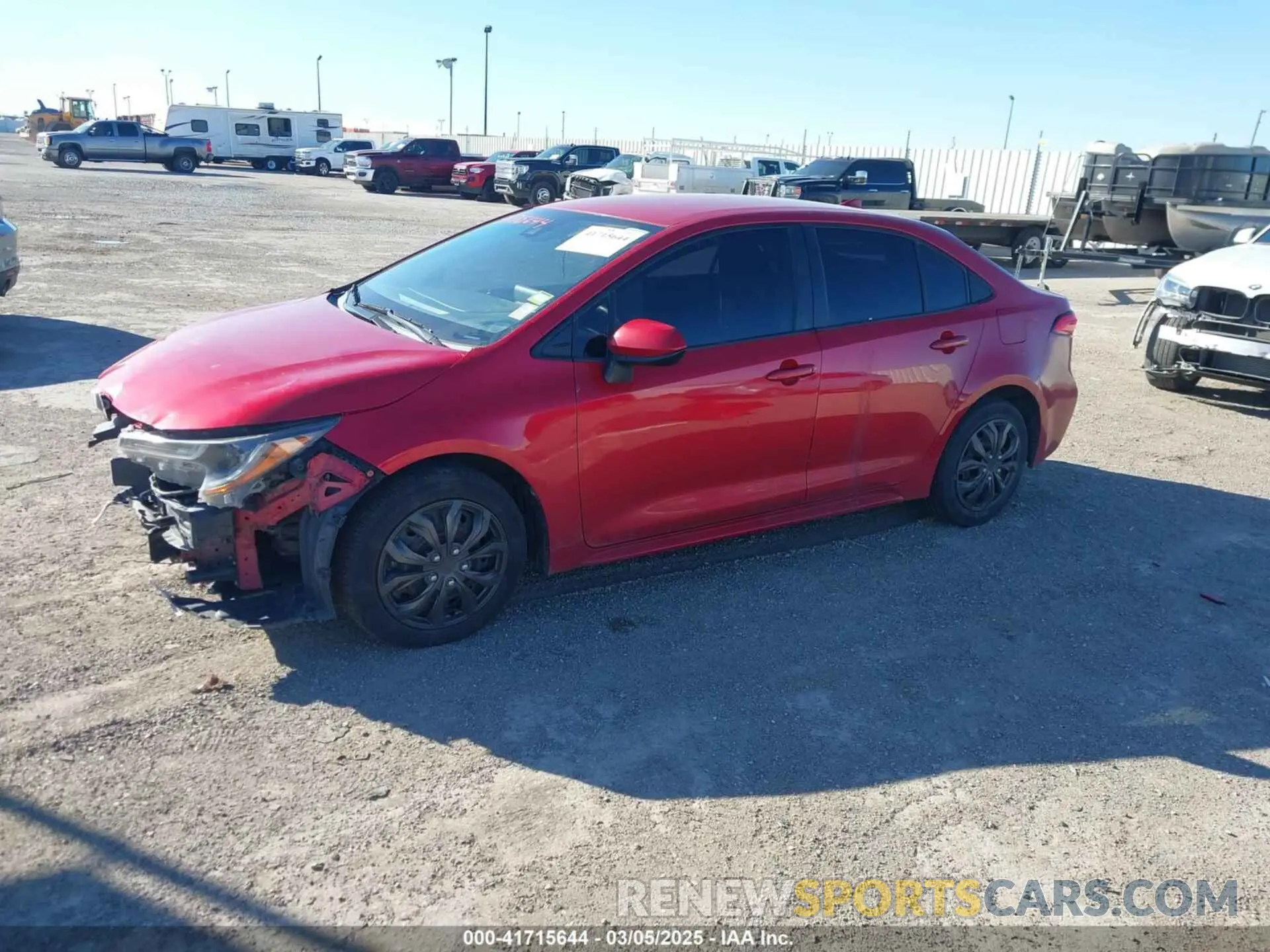 15 fotografías del automóvil dañado JTDEPRAE2LJ031023 TOYOTA COROLLA 2020