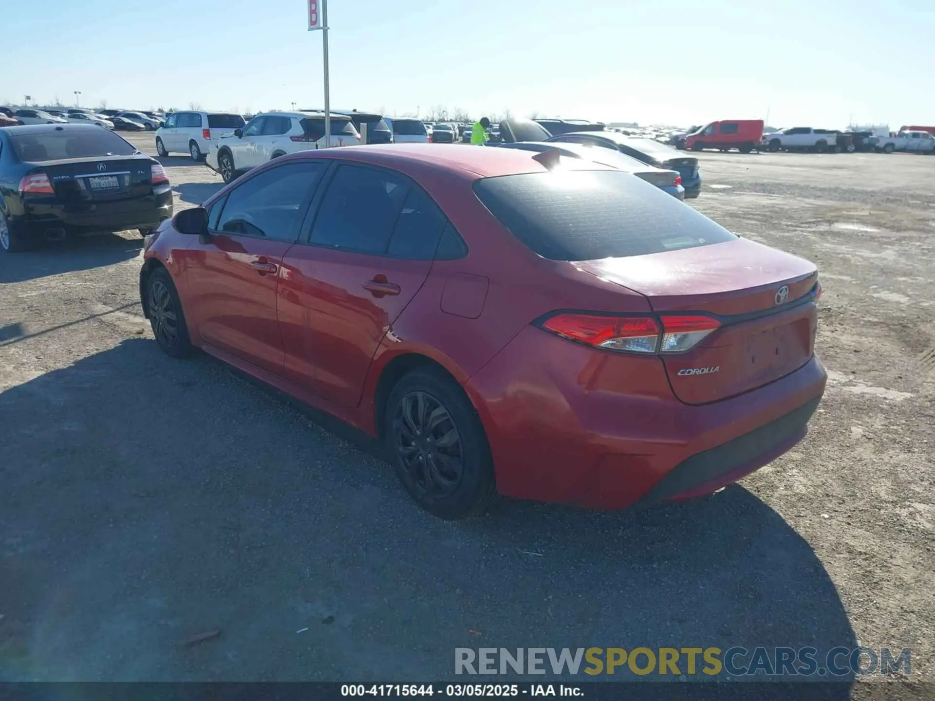 3 fotografías del automóvil dañado JTDEPRAE2LJ031023 TOYOTA COROLLA 2020