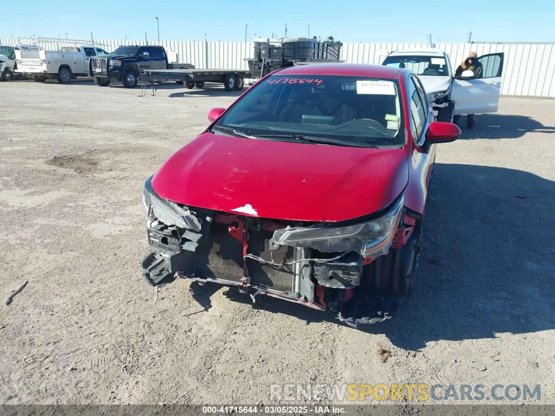 6 fotografías del automóvil dañado JTDEPRAE2LJ031023 TOYOTA COROLLA 2020