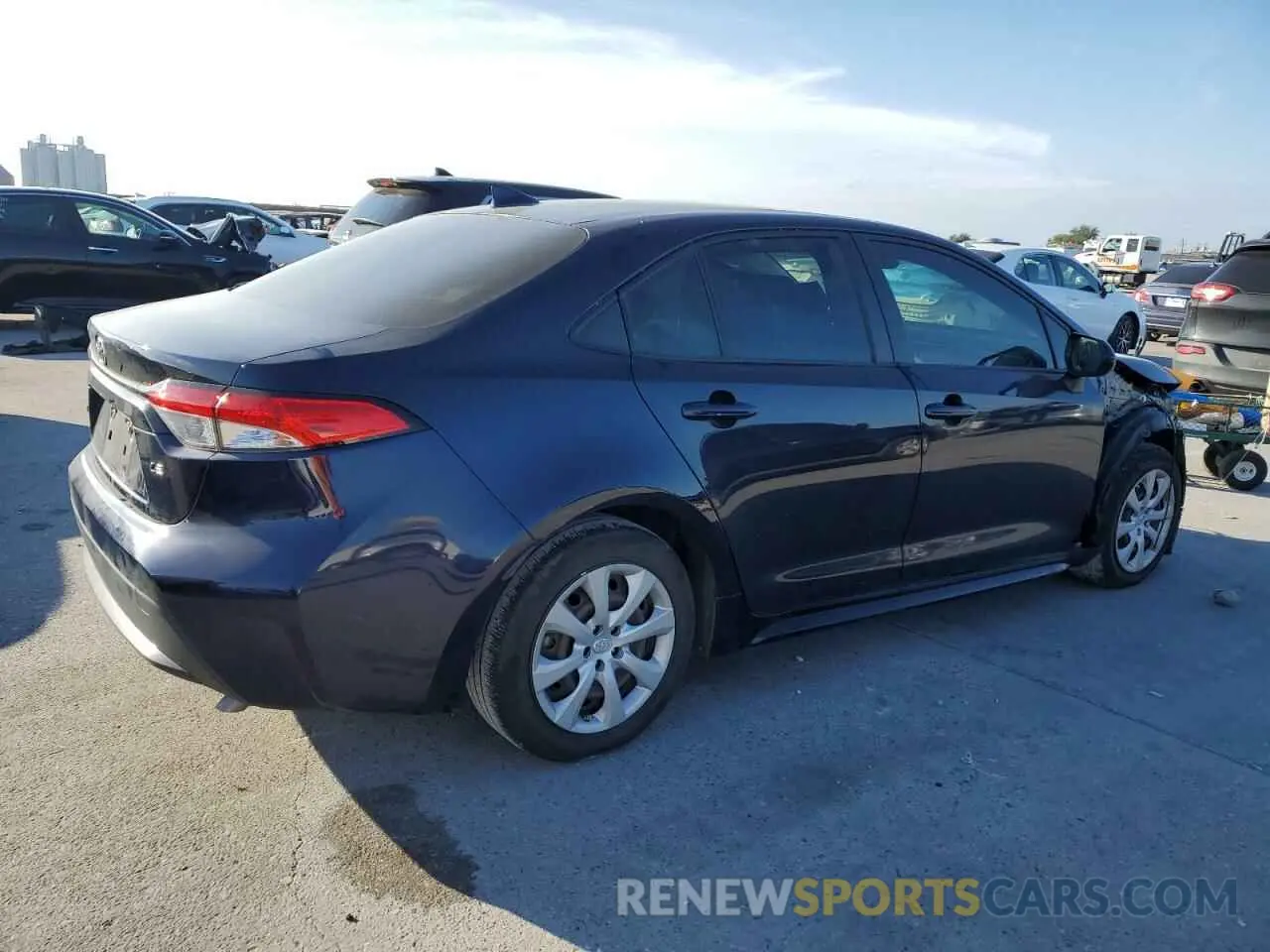 3 fotografías del automóvil dañado JTDEPRAE2LJ038862 TOYOTA COROLLA 2020