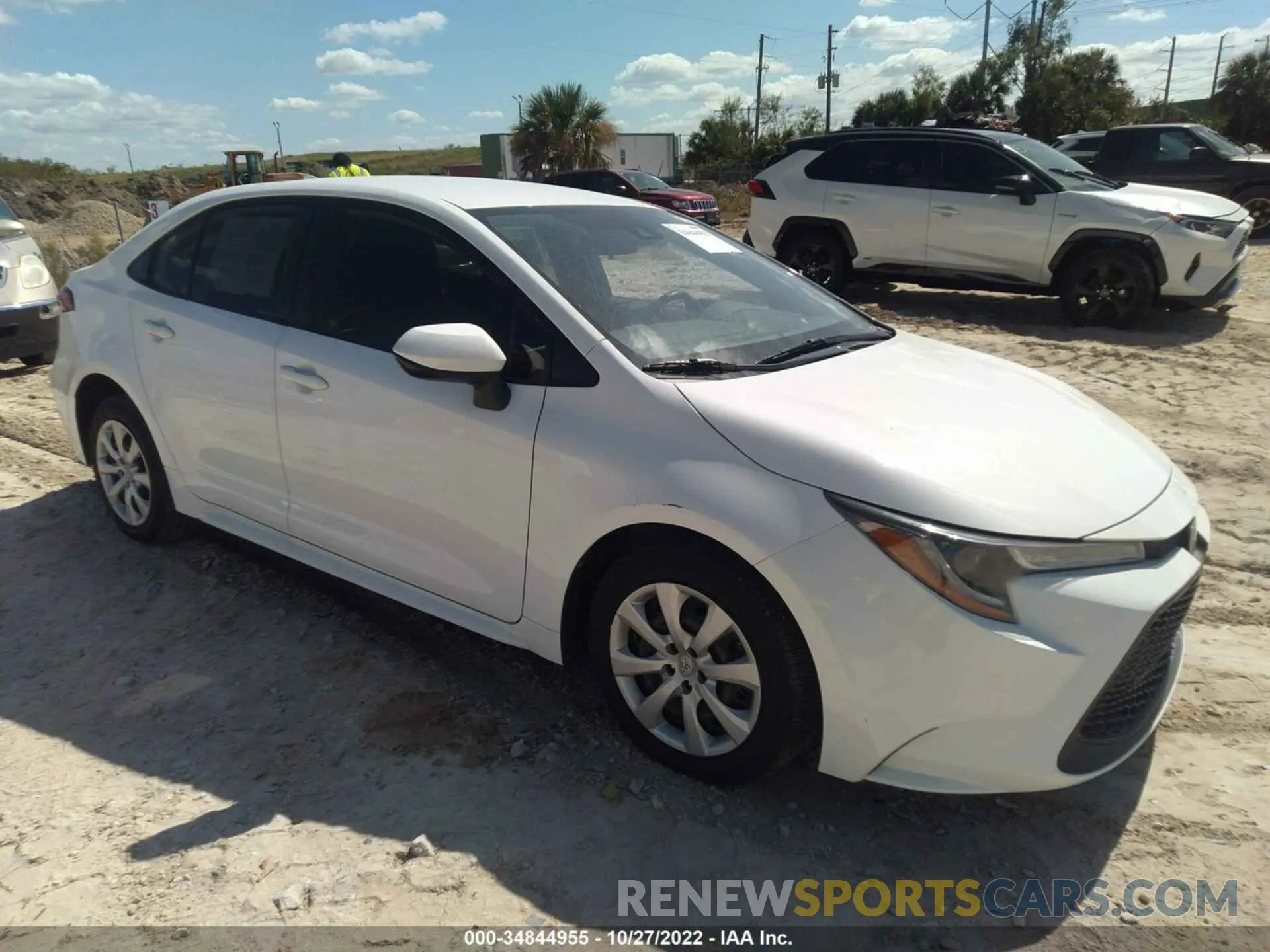 1 fotografías del automóvil dañado JTDEPRAE2LJ044676 TOYOTA COROLLA 2020