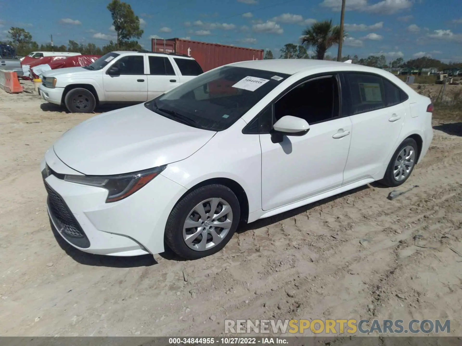 2 fotografías del automóvil dañado JTDEPRAE2LJ044676 TOYOTA COROLLA 2020