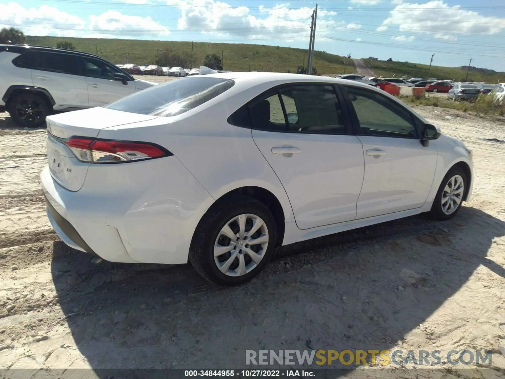 4 fotografías del automóvil dañado JTDEPRAE2LJ044676 TOYOTA COROLLA 2020
