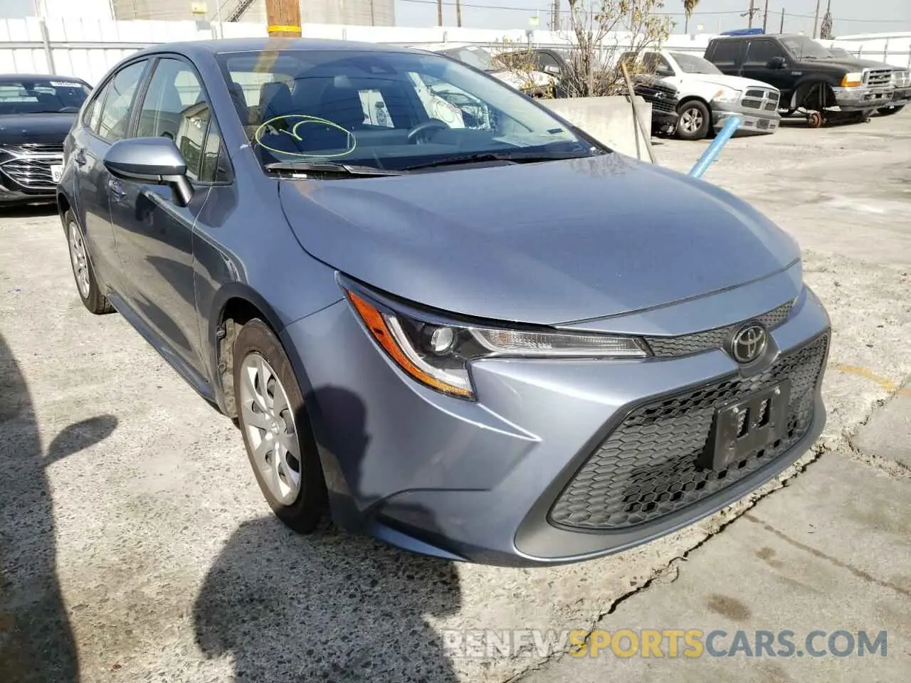 1 fotografías del automóvil dañado JTDEPRAE2LJ051241 TOYOTA COROLLA 2020