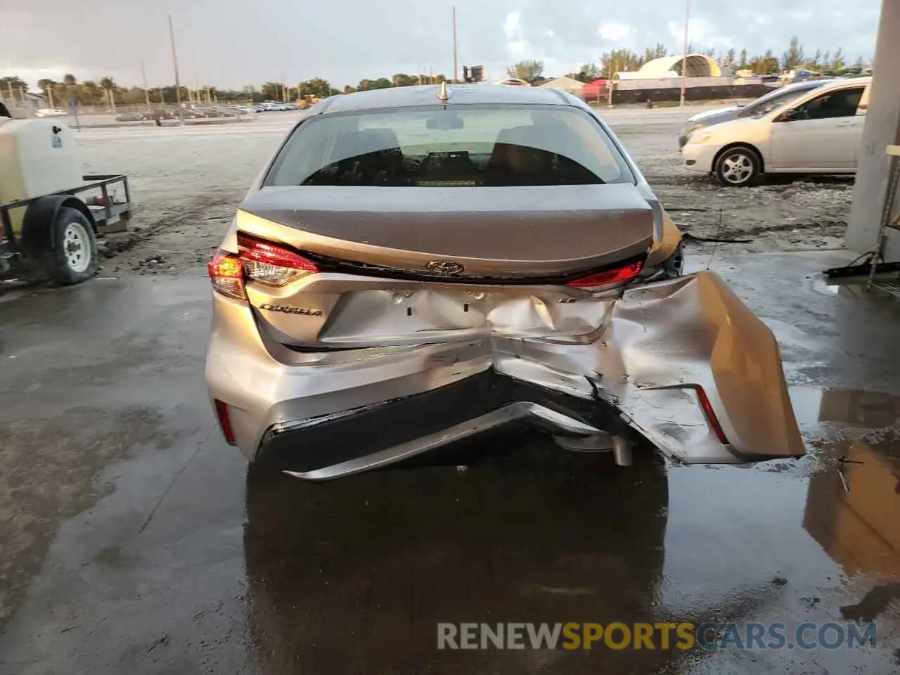 6 fotografías del automóvil dañado JTDEPRAE2LJ062952 TOYOTA COROLLA 2020
