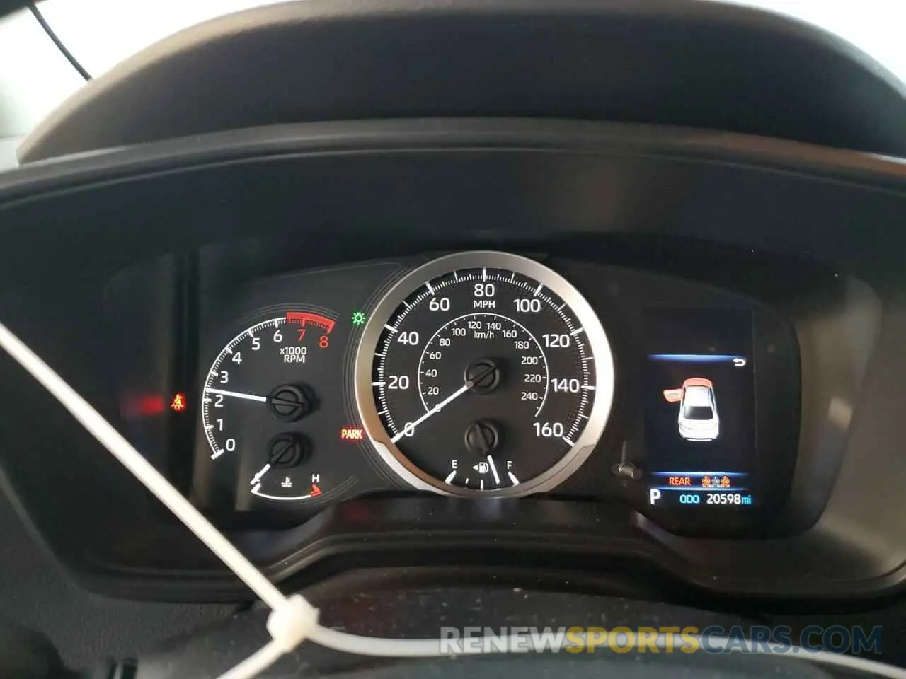 9 fotografías del automóvil dañado JTDEPRAE2LJ062952 TOYOTA COROLLA 2020