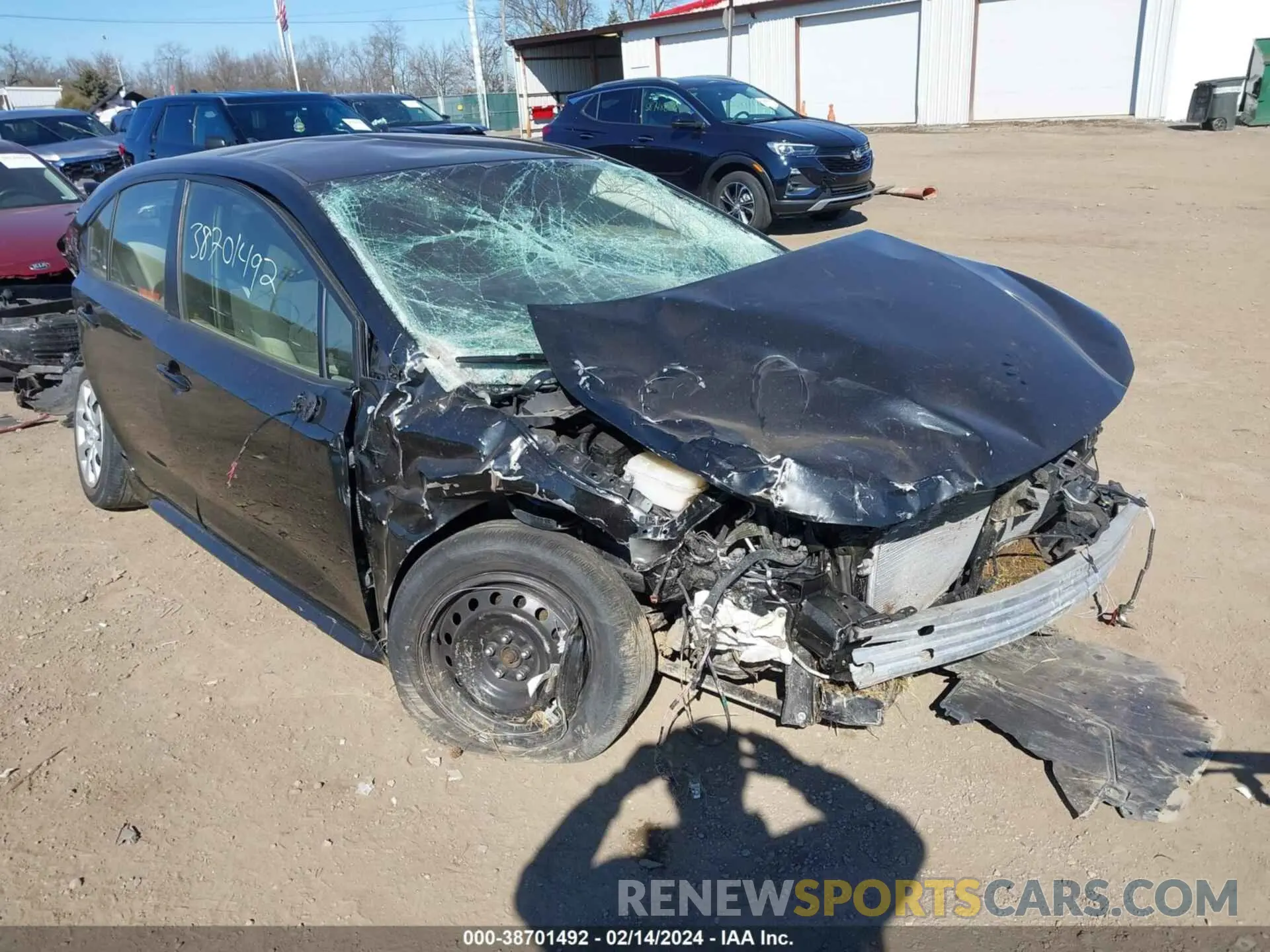 1 fotografías del automóvil dañado JTDEPRAE2LJ064653 TOYOTA COROLLA 2020