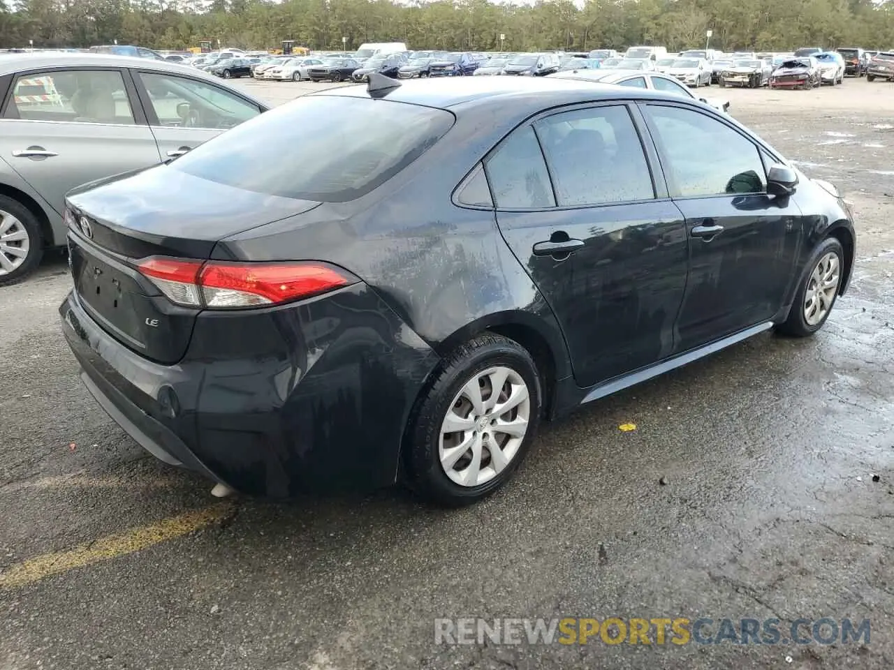 3 fotografías del automóvil dañado JTDEPRAE2LJ065477 TOYOTA COROLLA 2020