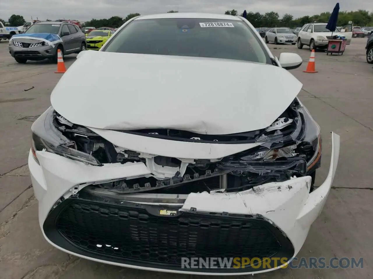 5 fotografías del automóvil dañado JTDEPRAE2LJ070050 TOYOTA COROLLA 2020