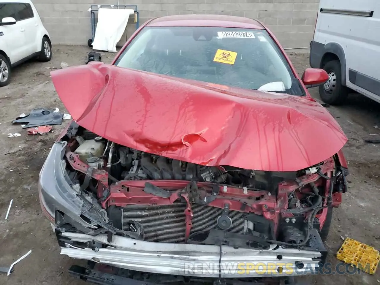 5 fotografías del automóvil dañado JTDEPRAE2LJ073109 TOYOTA COROLLA 2020