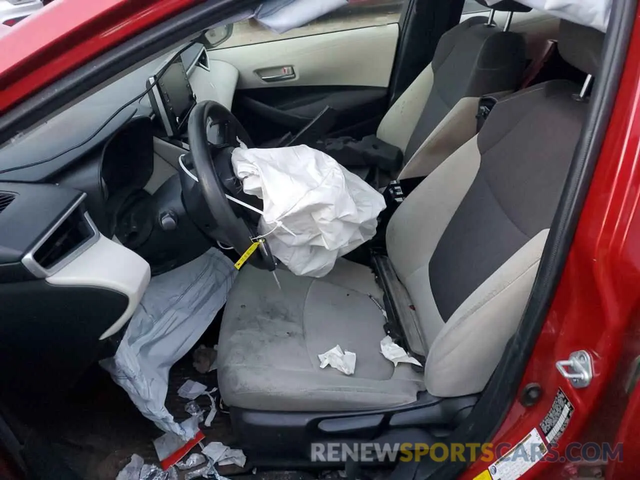 7 fotografías del automóvil dañado JTDEPRAE2LJ073109 TOYOTA COROLLA 2020