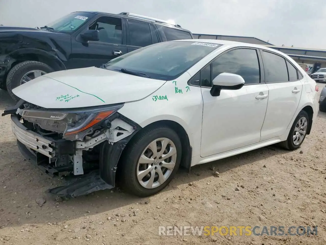1 fotografías del automóvil dañado JTDEPRAE2LJ082294 TOYOTA COROLLA 2020