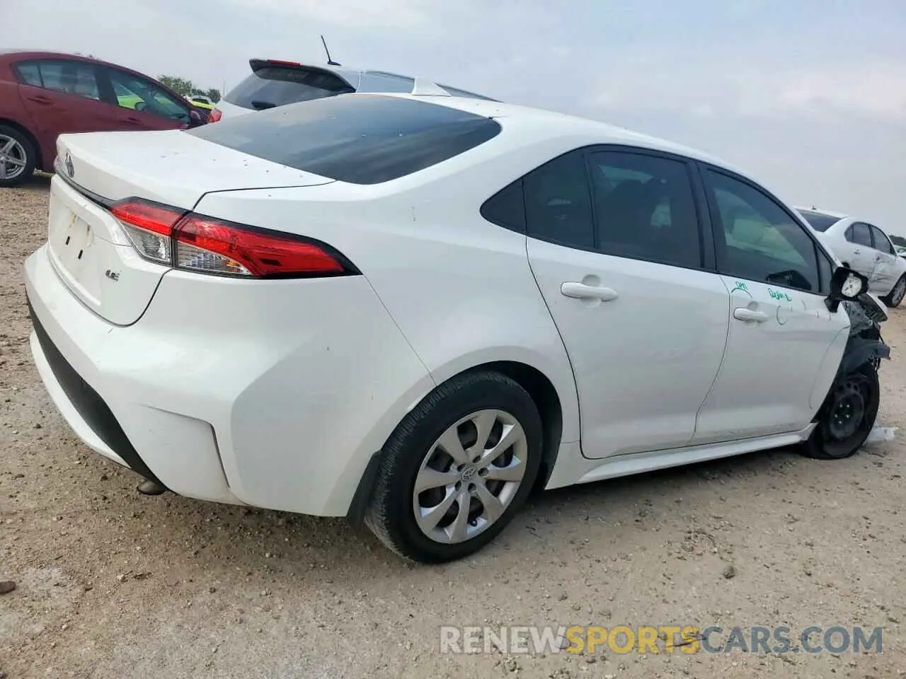 3 fotografías del automóvil dañado JTDEPRAE2LJ082294 TOYOTA COROLLA 2020