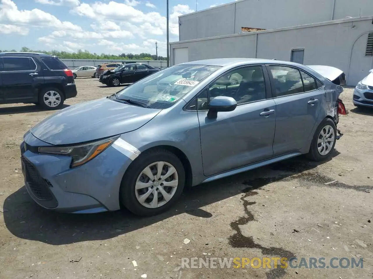 1 fotografías del automóvil dañado JTDEPRAE2LJ089567 TOYOTA COROLLA 2020