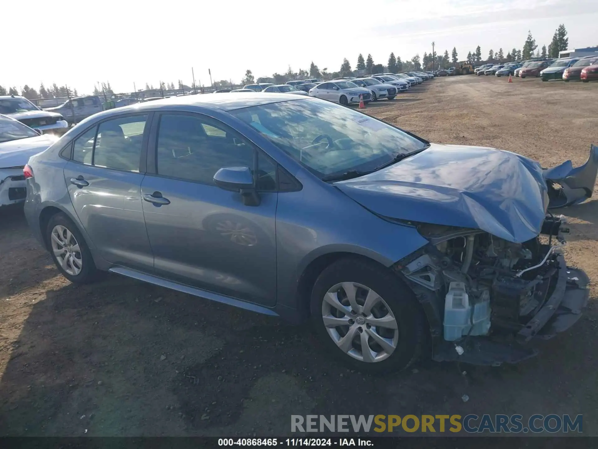 14 fotografías del automóvil dañado JTDEPRAE2LJ094834 TOYOTA COROLLA 2020